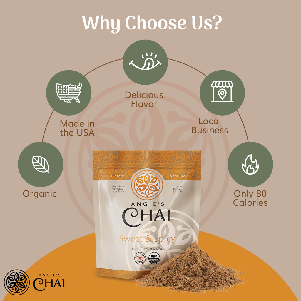 Angie's Chai Sweet & Spicy Instant Chai Powder