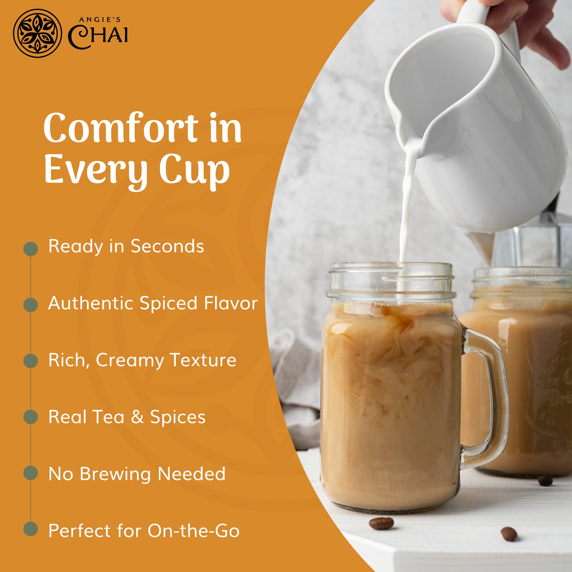 Angie's Chai Sweet & Spicy Instant Chai Powder